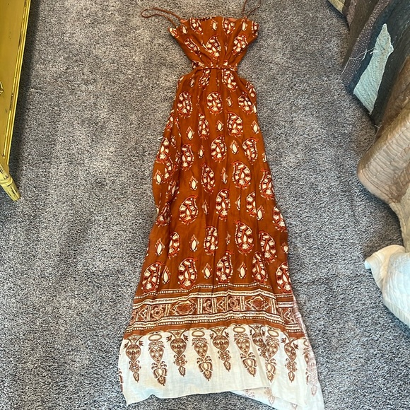 EUC Johanna Ortiz Arabian Fable Maxi Dress Sz 8 - Picture 5 of 7